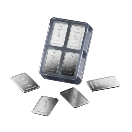 100 x 1 gram zilveren Combibar Royal Dutch Mint voorkant