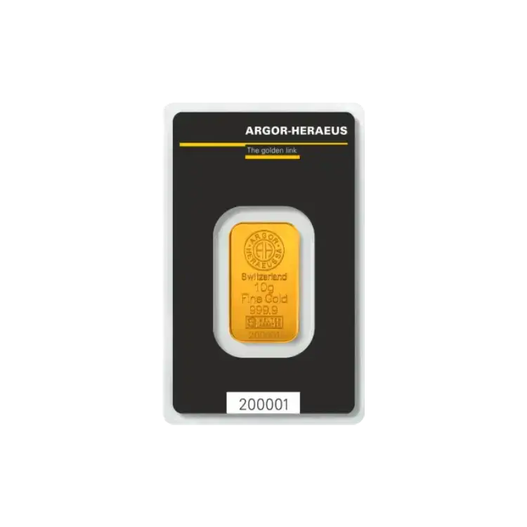 10g argor-heraeus goudbaar