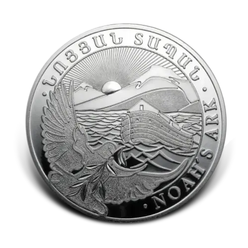 5 troy ounce zilveren munt Noah's Ark front