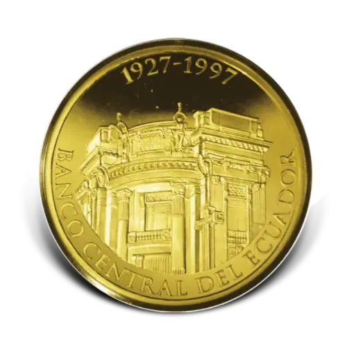 Ecuador 1 Sucre Gold Coin 1997 front