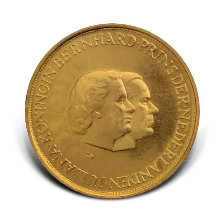 Gouden penning Juliana en Bernhard 1937-1962 voorkant