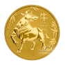 1 troy ounce gold Lunar Year of the Ox coin front