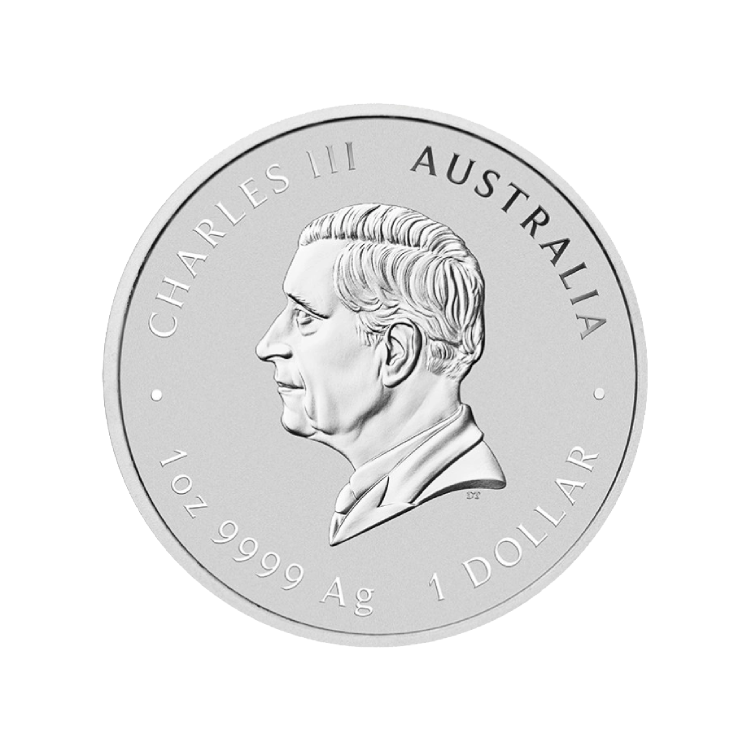 1 troy ounce zilveren Lunar III - Year of the Horse 2026 achterkant