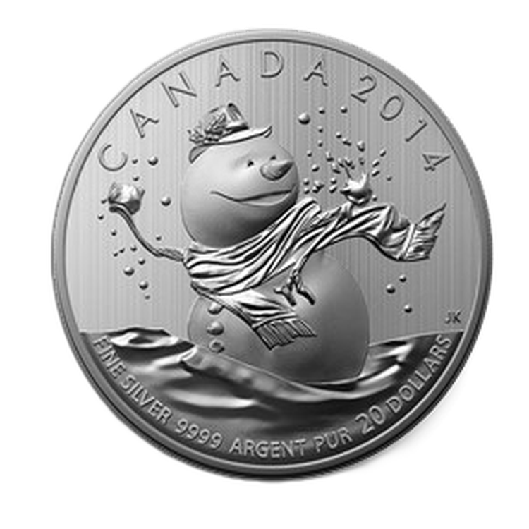 1 troy ounce silver Crocodile coin 2014 front