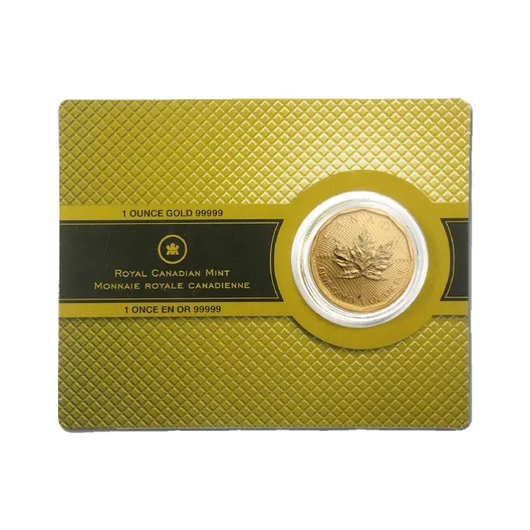 1 troy ounce gouden Maple Leaf 2009 (.99999 puur goud) voorkant