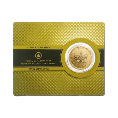 1 troy ounce gouden Maple Leaf 2009 (.99999 puur goud) voorkant