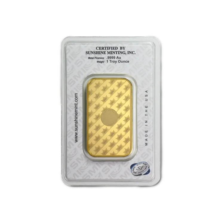 sunshine mint 1 troy ounce gold bar