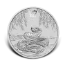 2 troy ounce zilveren munt Lunar 2025 Year of the Snake voorkant