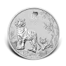 5 troy ounce zilveren munt Lunar 2022 Year of the Tiger voorkant