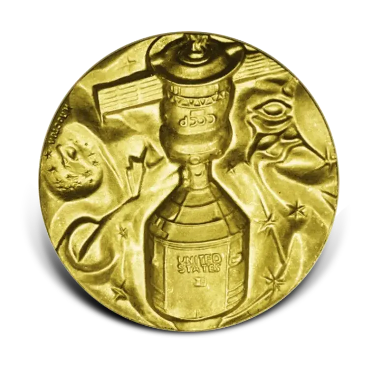 1 troy ounce gold Apollo-Soyuz Test Project coin front