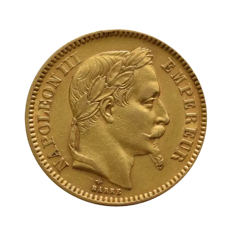 Gold 20 Francs France back