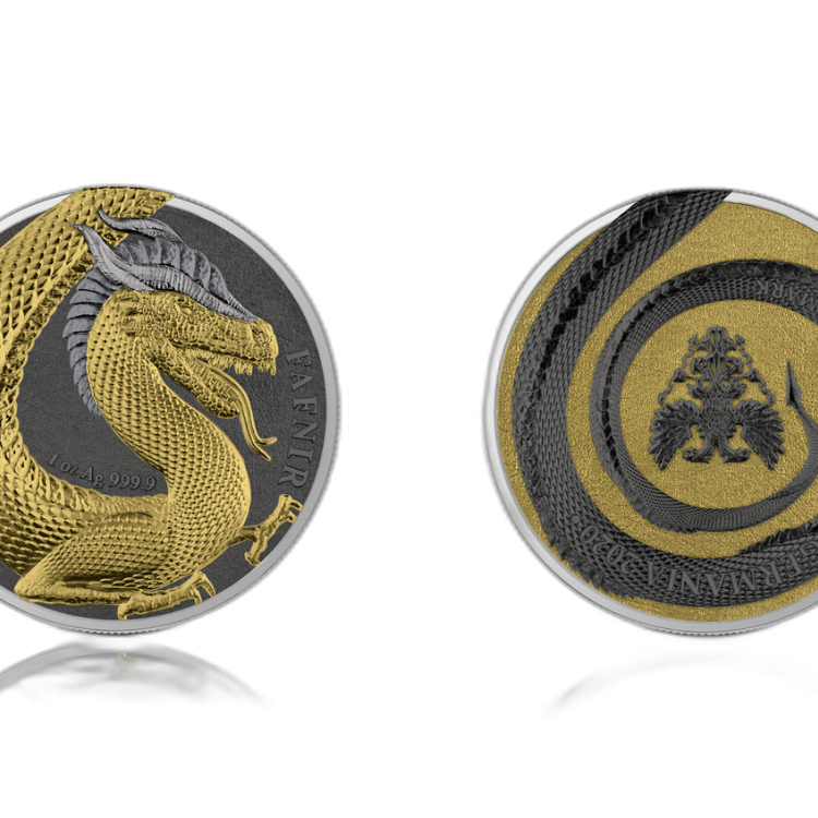 Silver coin set Germania Beast Fafnir 2020 front