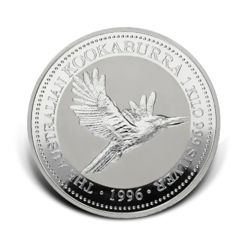 1 Kilo Kookaburra silver coin 1996 front