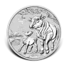 1 troy ounce zilveren Lunar munt Year of the Ox 2021 voorkant