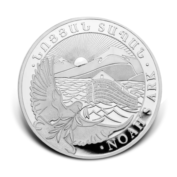1 kilo silver coin Noah's Ark front
