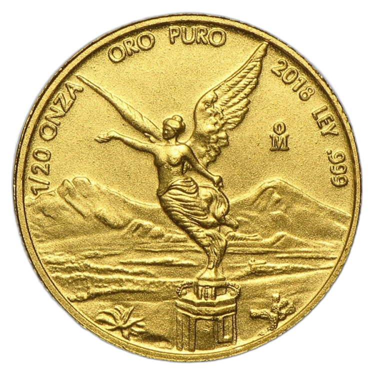 1/20 Troy ounce gouden munt Mexican Libertad voorkant