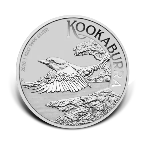 1 kilo silver Kookaburra coin 2026 front