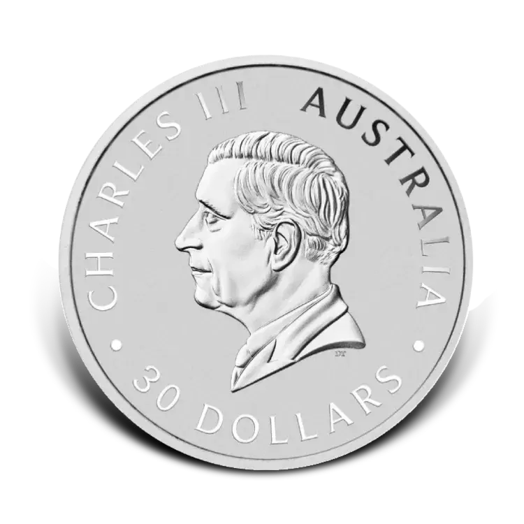 1 kilo silver Kookaburra coin 2026 back