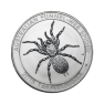 1 troy ounce zilveren munt Funnelweb Spider 2015 voorkant