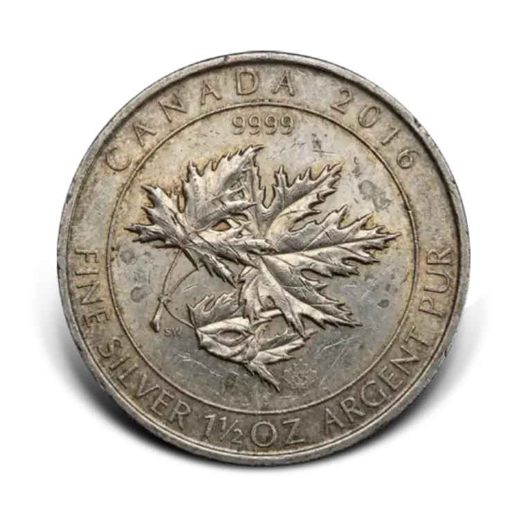 1.5 troy ounce zilveren munt circulated front