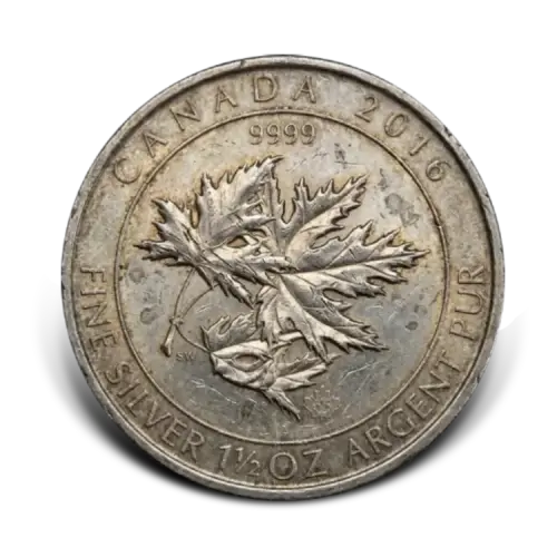 1.5 troy ounce zilveren munt circulated front