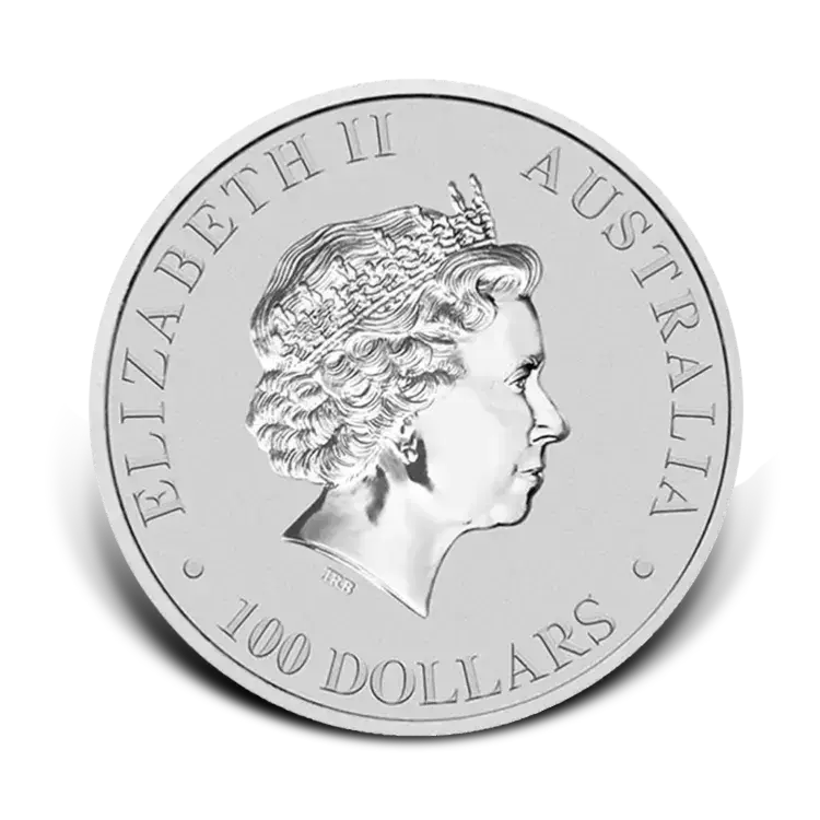 1 troy ounce platina Platypus munt achterkant