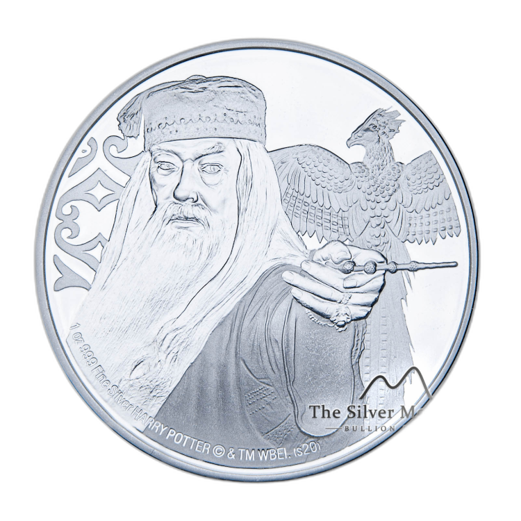 1 troy ounce silver coin Harry Potter - Albus Bumbledore 2020 proof front