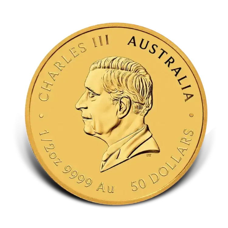 1/2 troy ounce gold Lunar III coin - Year of the Goat 2027 back