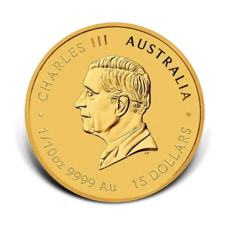1/10 troy ounce gold Lunar III coin - Year of the Goat 2027 back