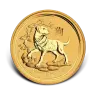 1 troy ounce gold Lunar coin Year of the Dog 2018 front
