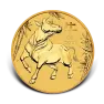 1/2 troy ounce gouden Lunar munt Year of the Ox 2021 voorkant