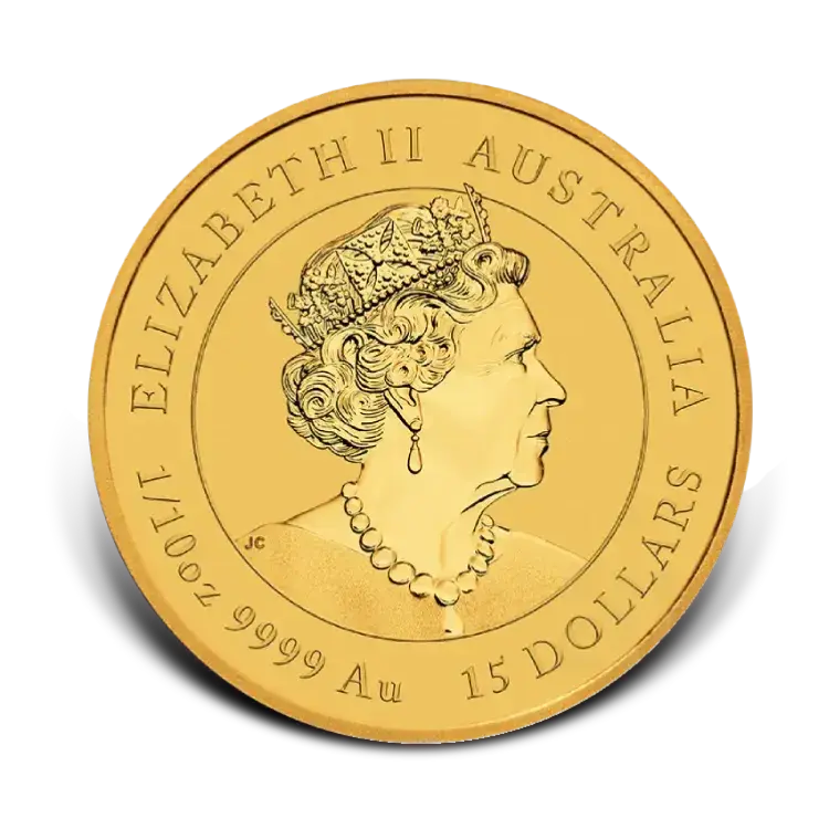 1/10 troy ounce gold coin Lunar Year of the Ox 2021 back