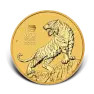 1/2 troy ounce gouden Lunar munt Year of the Tiger 2022 voorkant