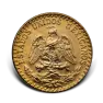 Gold 2 Pesos coin Mexico front