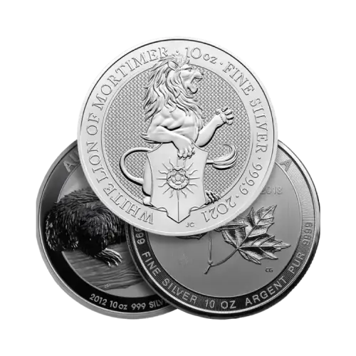 Silver coins 10 troy ounce