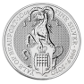 10 Troy ounce zilveren munt Queens Beasts Yale front