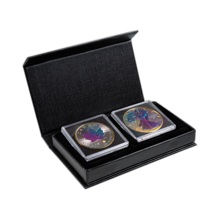 1 troy ounce zilveren munten set Chameleon voorkant