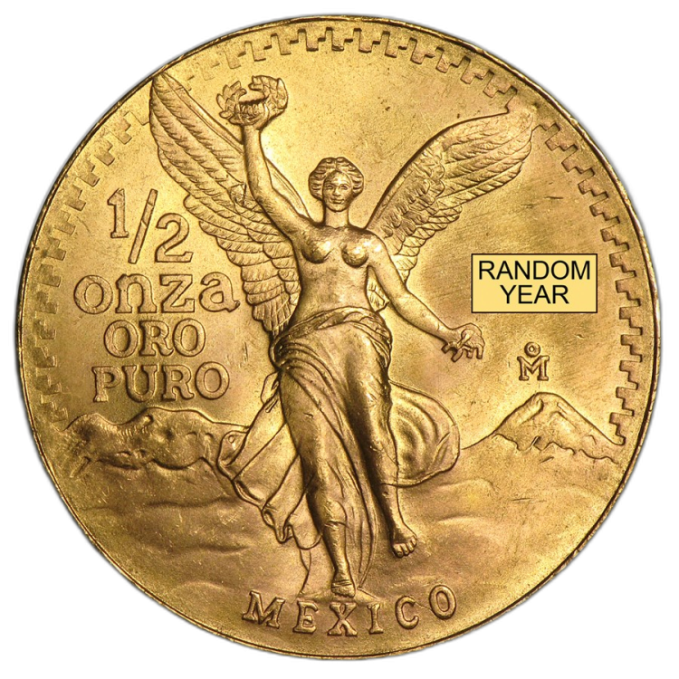 1/2 troy ounce gouden munt Mexican Libertad Proof voorkant