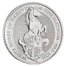 1 Troy ounce platina munt Queens Beasts White Horse voorkant