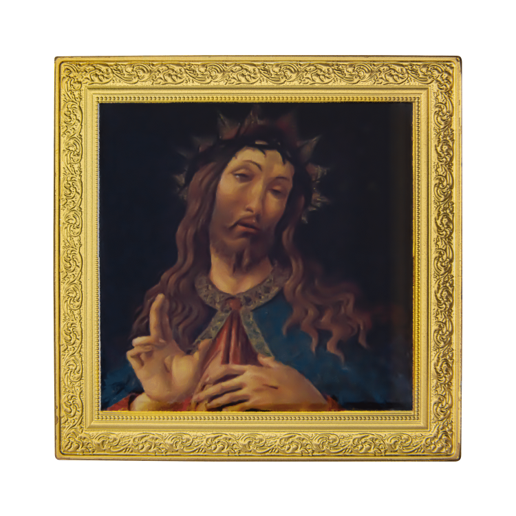 1 troy ounce zilveren munt Christus met doornen gekroond 2020 voorkant