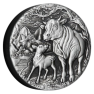 2 troy ounce zilveren munt Lunar jaar van de Os 2021 Proof voorkant