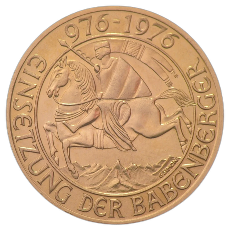 Gouden munt 1000 schilling Babenberger voorkant