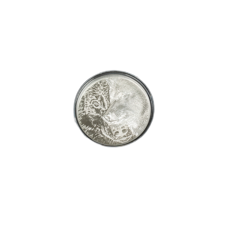 3 troy ounce zilveren munt Mystic Wolf 2021 Proof voorkant
