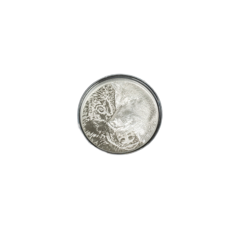 3 troy ounce zilveren munt Mystic Wolf 2021 Proof voorkant