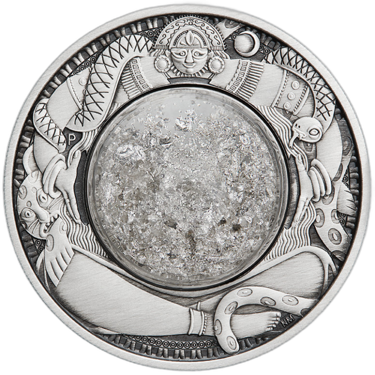 2 troy ounce zilveren munt tranen van de maan 2021 voorkant