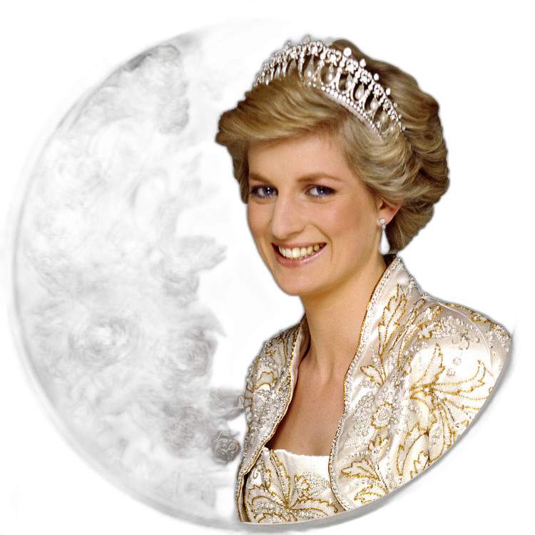 1 troy ounce silver coin Princess of Wales 2021 Proof front