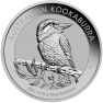 Kookaburra munt 2021 van 1/10 troy ounce platina voorkant