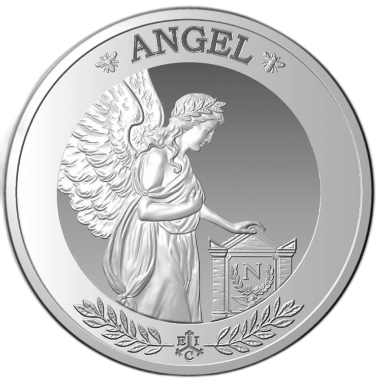 1 troy ounce silver coin Saint-Helena angel 2021 Proof front