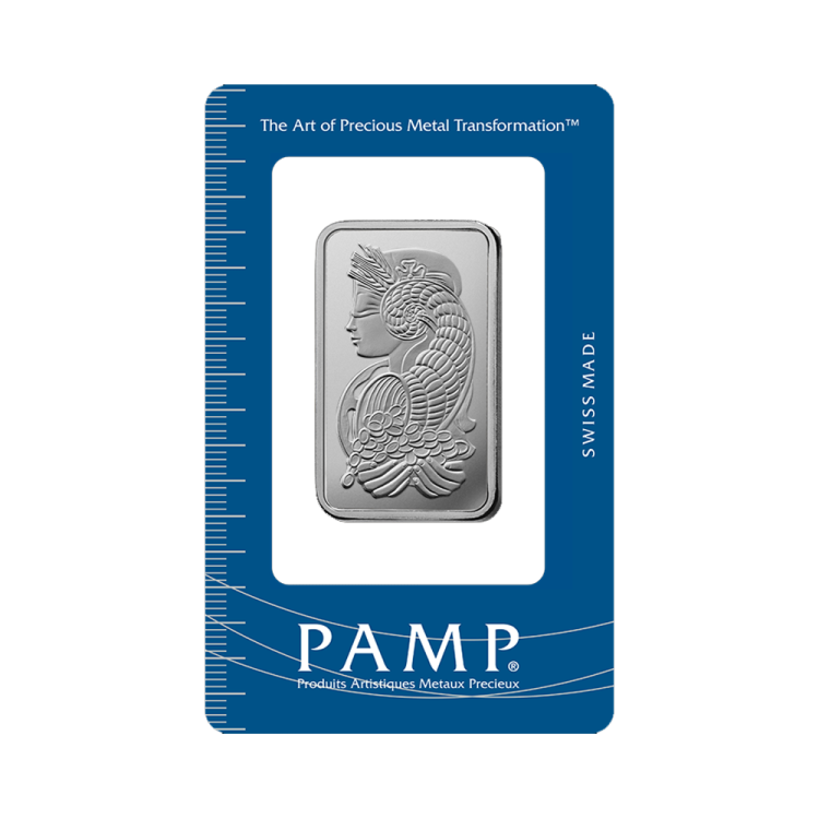 1 Troy ounce palladium bar Pamp Suisse front