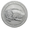 Saltwater Crocodile - 1 troy ounce zilveren munt 2015 voorkant